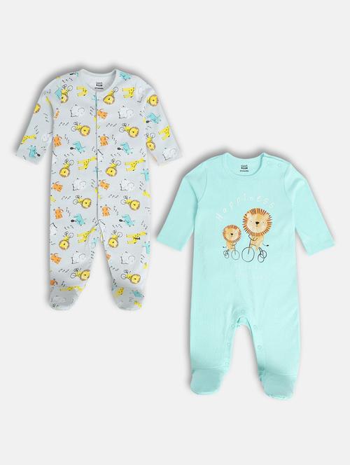 kids pack of 2 printed onesies - 22108832 - Very Small Image - 1