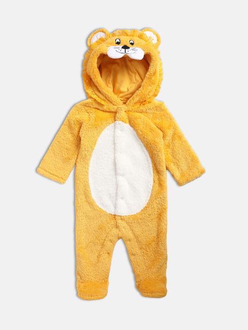 kids solid long sleeve hooded onesie - 22108844 - Very Small Image - 1