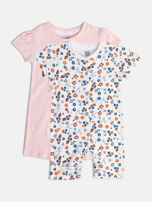 kids pack of 2 printed romper - 22108892 - Very Small Image - 1