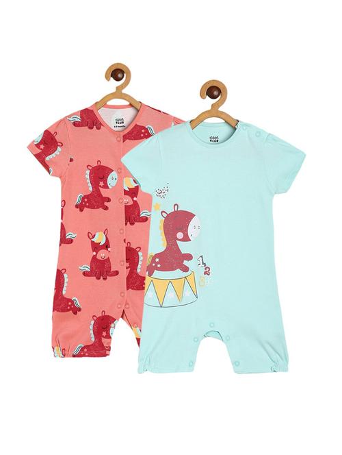 kids pack of 2 printed romper - 22108897 - Very Small Image - 1