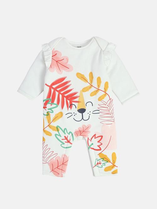 kids printed round neck romper - 22108905 - Very Small Image - 1