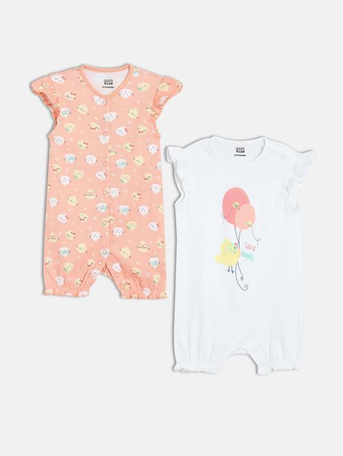 kids pack of 2 printed romper - 22108908 - Very Small Image - 1