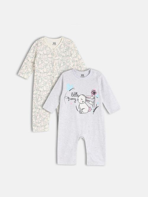 kids pack of 2 printed romper - 22108910 - Very Small Image - 1
