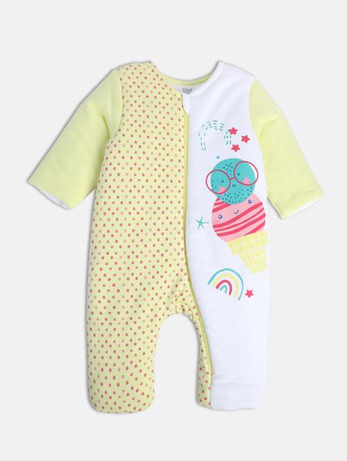 kids printed round neck romper - 22108927 - Very Small Image - 1