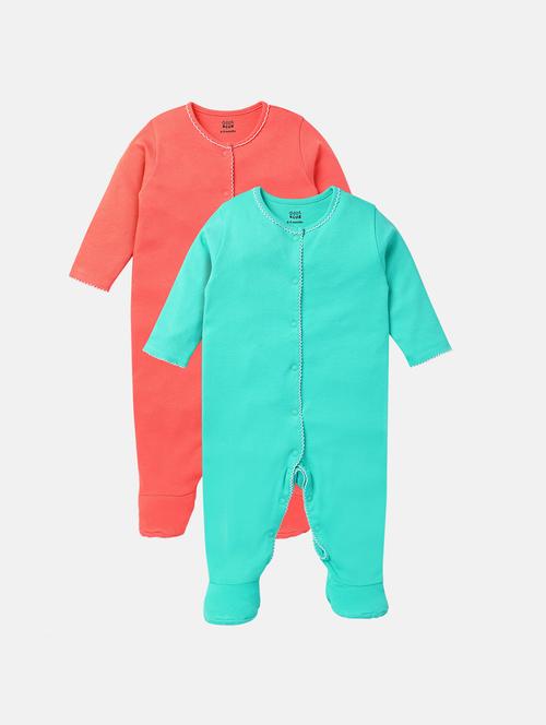 kids pack of 2 solid onesies - 22108936 - Very Small Image - 1