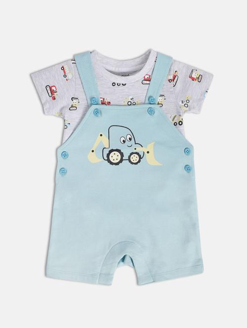 kids printed short sleeve romper - 22109189 - Very Small Image - 1