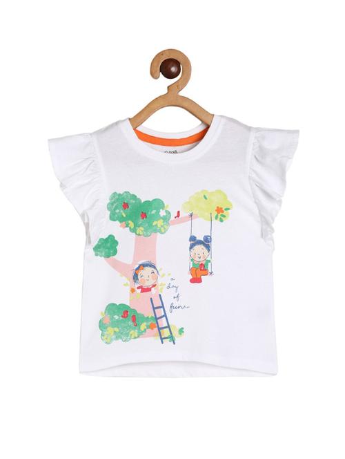 girls printed short sleeve tee - 22109203 - Very Small Image - 1