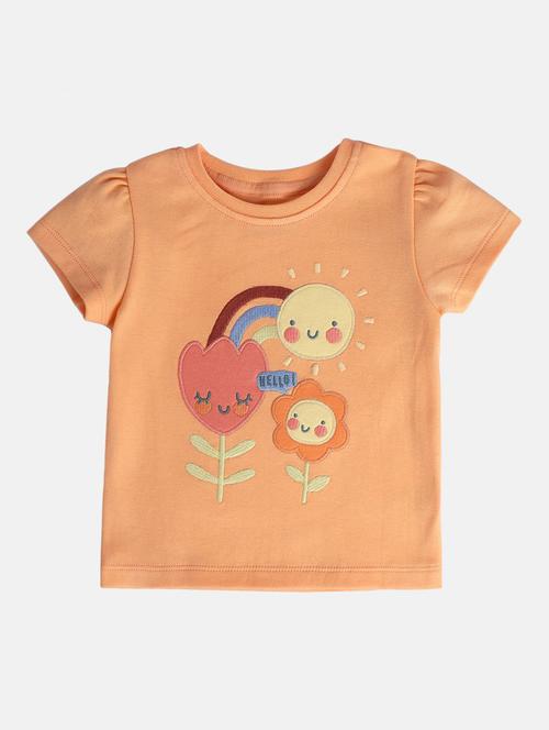 girls printed short sleeve tee - 22109233 - Very Small Image - 1