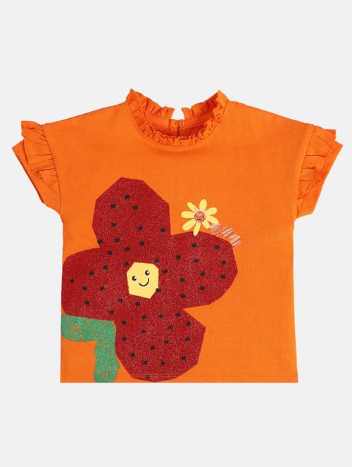 girls printed short sleeve tee - 22109235 - Very Small Image - 1