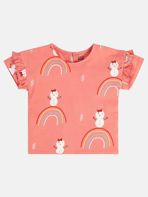 girls printed short sleeve tee - 22109239 - Very Small Image - 1