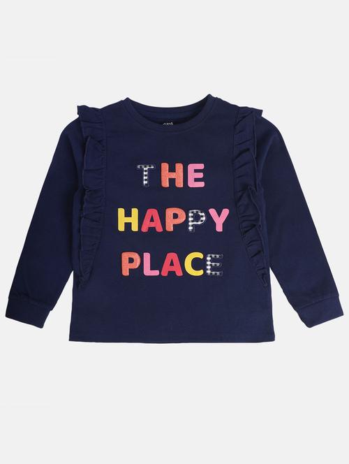 girls printed round neck tee - 22109245 - Very Small Image - 1