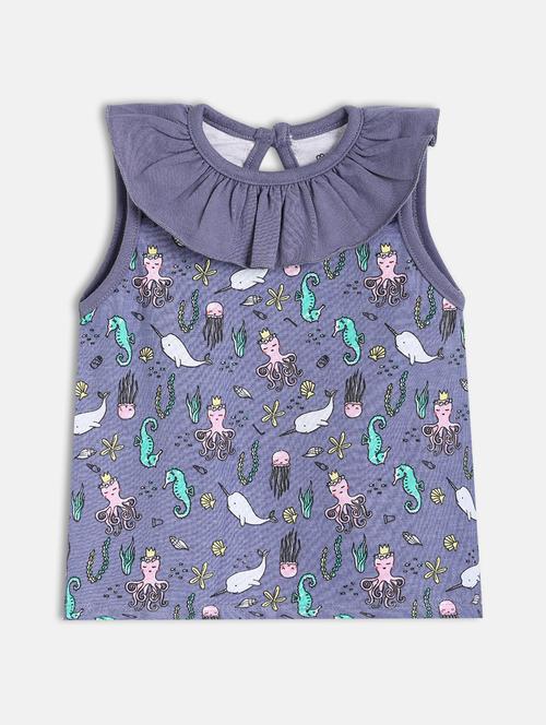 girls printed sleeveless top - 22109265 - Very Small Image - 1