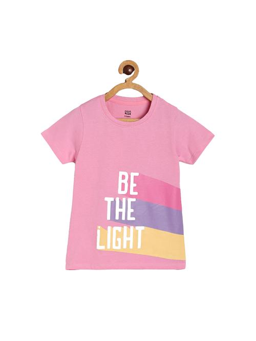 girls printed round neck tee - 22109347 - Very Small Image - 1