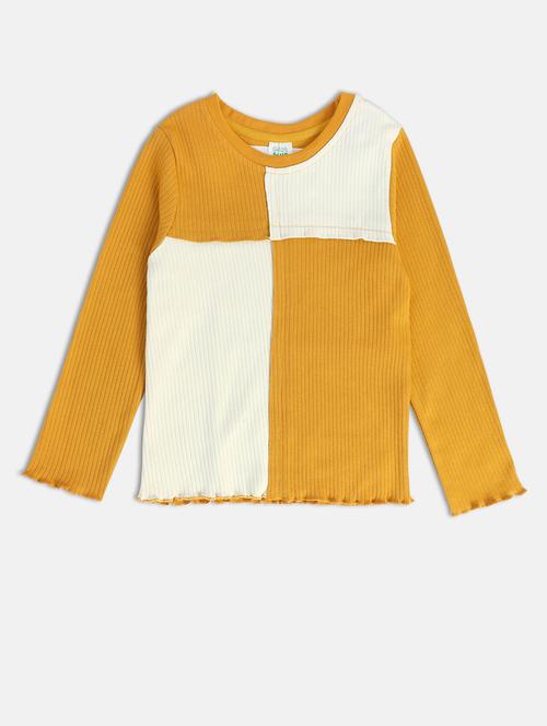 girls color block long sleeve top - 22109363 - Very Small Image - 1