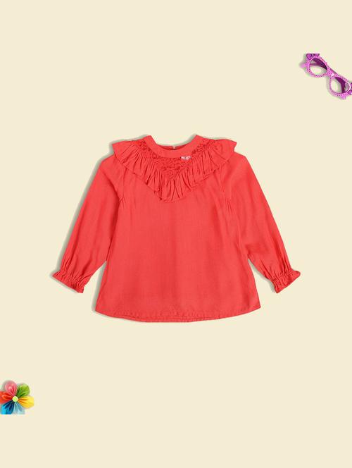 girls solid long sleeve top - 22109374 - Very Small Image - 1
