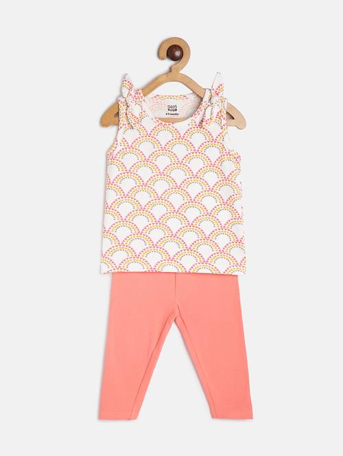 girls floral round neck full length set - 22109424 - Very Small Image - 1