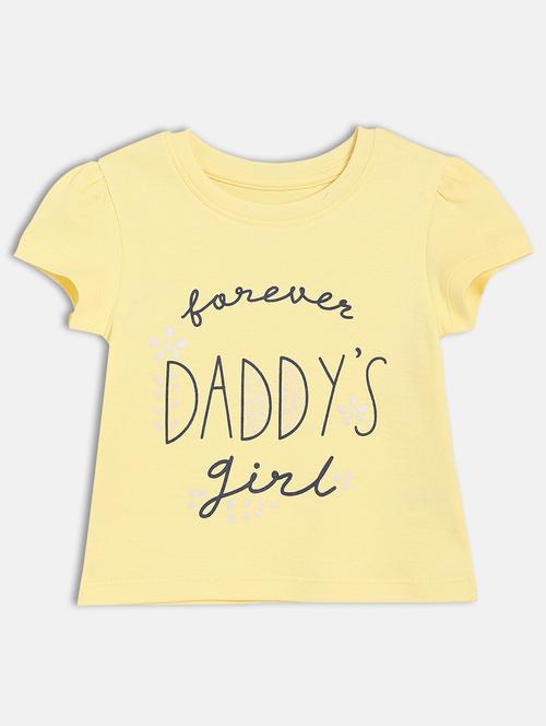 girls printed round neck tee - 22109439 - Very Small Image - 1