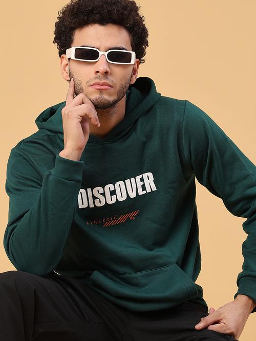 men printed long sleeve hooded sweatshirt - 22110575 - Very Small Image - 1