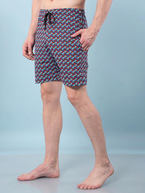 men printed mid rise regular fit bermuda shorts - 22112159 - Very Small Image - 1