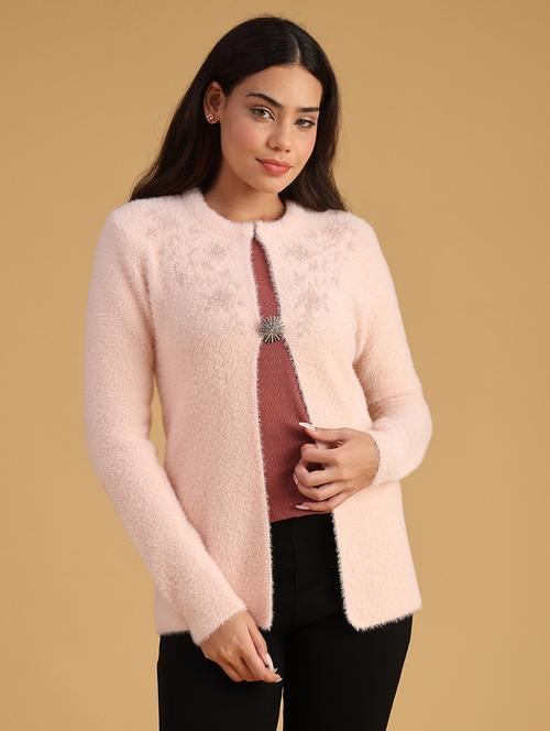 women self designed long sleeve cardigan - 22131001 - Very Small Image - 1