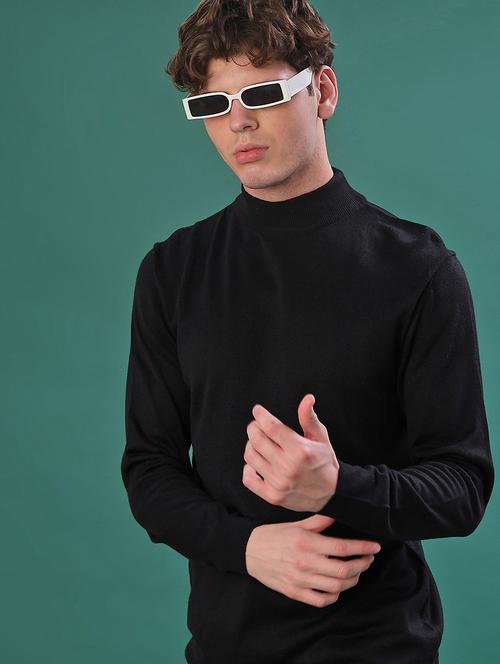 men solid long sleeve regular fit pullover - 22131568 - Very Small Image - 1