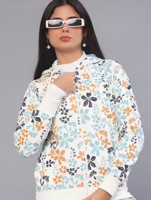 women floral printed long sleeve sweatshirt - 22138640 - Very Small Image - 1