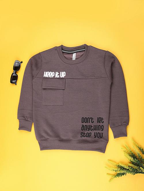 boys typographic long sleeve sweatshirt - 22138840 - Very Small Image - 1