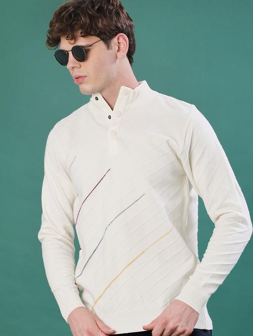 men self design long sleeve regular fit pullover  - 22139091 - Very Small Image - 1