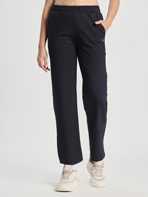 women solid mid rise track pant - 22141288 - Very Small Image - 1