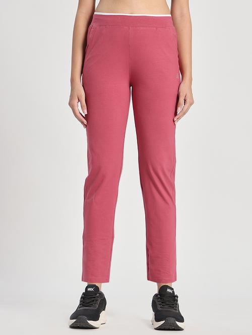 women solid mid rise track pant - 22141289 - Very Small Image - 1