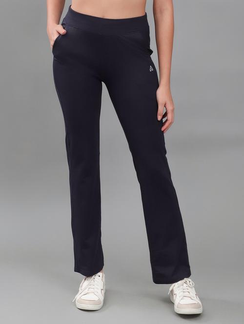 women solid mid rise track pant - 22141291 - Very Small Image - 1