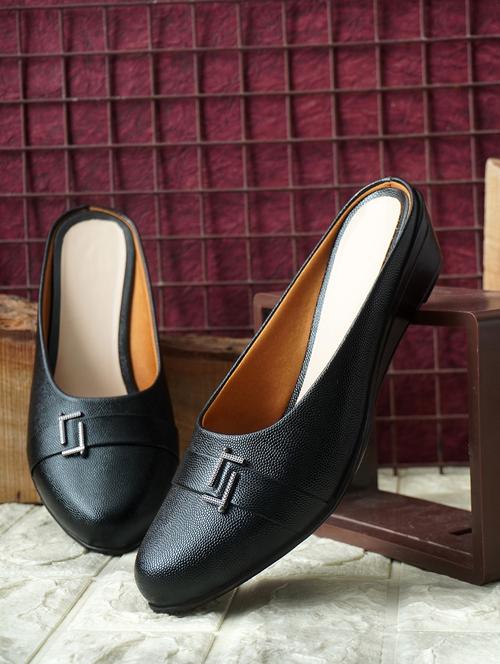 women solid slip on mules - 22142001 - Very Small Image - 1