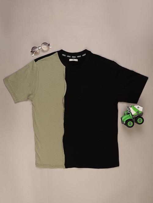 boys color blocked short sleeve t-shirt - 22142020 - Very Small Image - 1