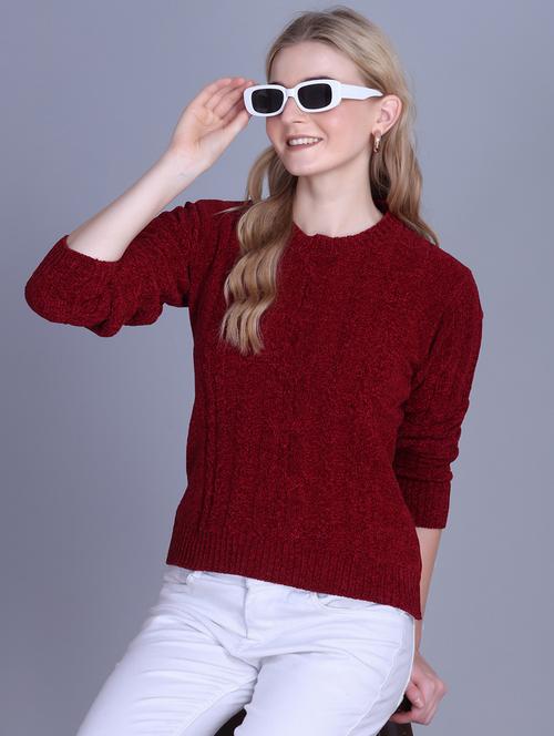 women self designed long sleeve pullover - 22142373 - Very Small Image - 1