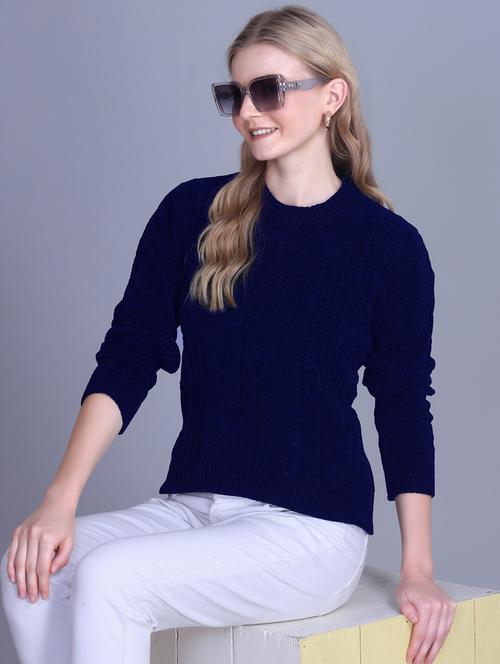 women self designed long sleeve pullover - 22142374 - Very Small Image - 1