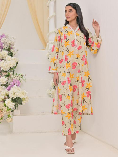 women floral print bell sleeve co-ord set - 22142581 - Very Small Image - 1