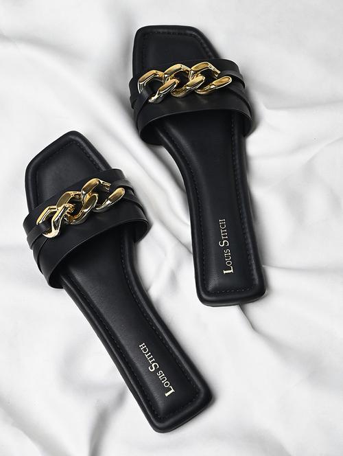 women black slip on sandal - 22142959 - Very Small Image - 1