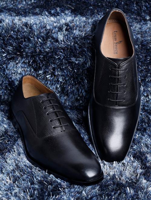 Men Black Lace-up Oxford - 22142974 - Very Small Image - 1