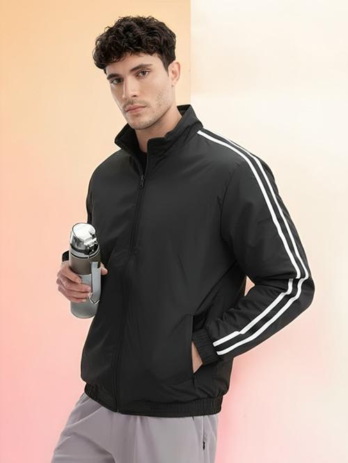 men taped long sleeve lightweight bomber jacket - 22143674 - Very Small Image - 1