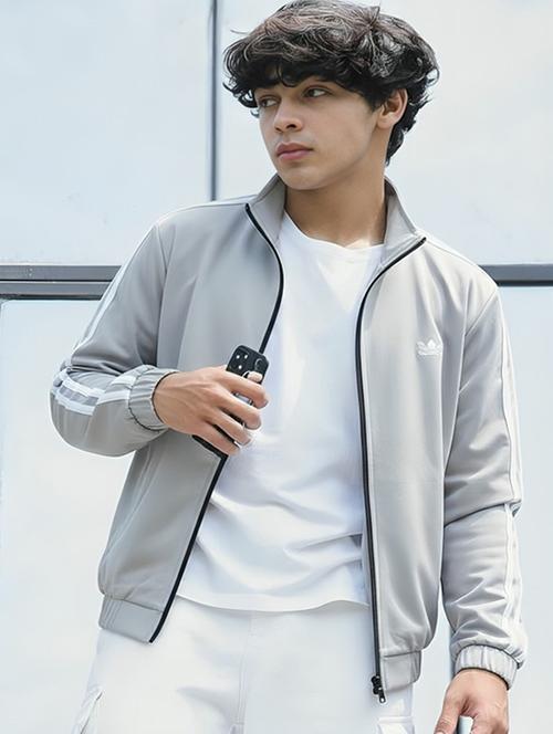 men taped long sleeve lightweight bomber jacket - 22143681 - Very Small Image - 1