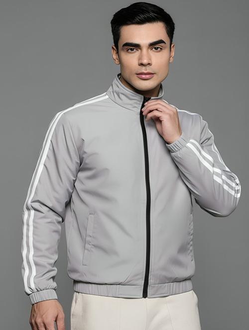 men taped long sleeve lightweight bomber jacket - 22143691 - Very Small Image - 1