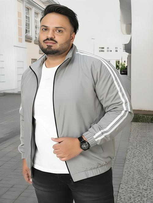 men taped long sleeve lightweight bomber jacket - 22143693 - Very Small Image - 1