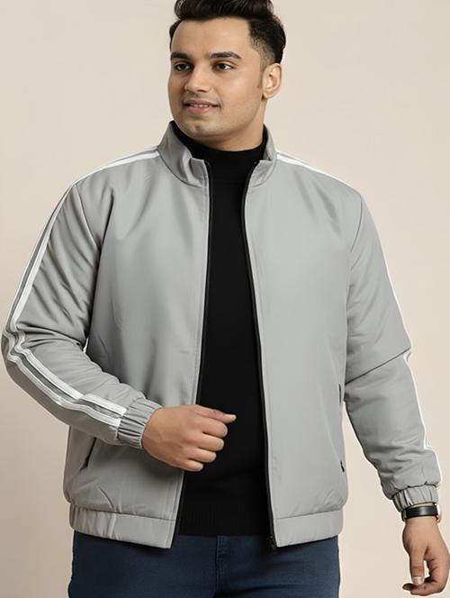 men taped long sleeve lightweight bomber jacket - 22143695 - Very Small Image - 1