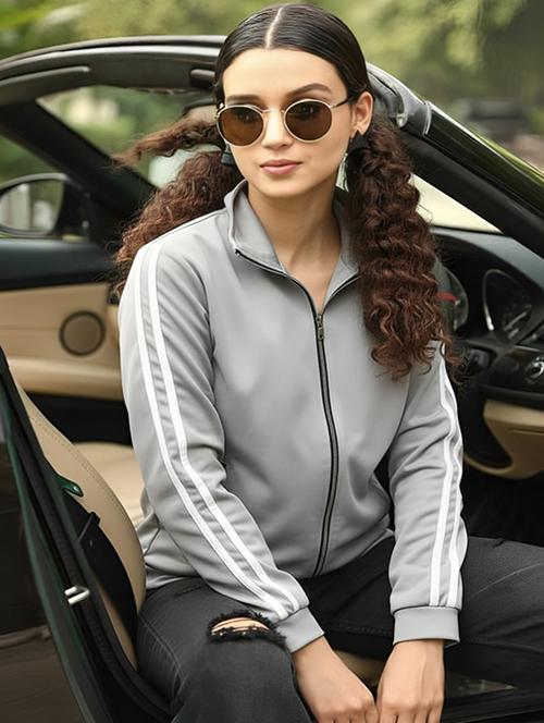 women solid long sleeve jacket - 22143698 - Very Small Image - 1