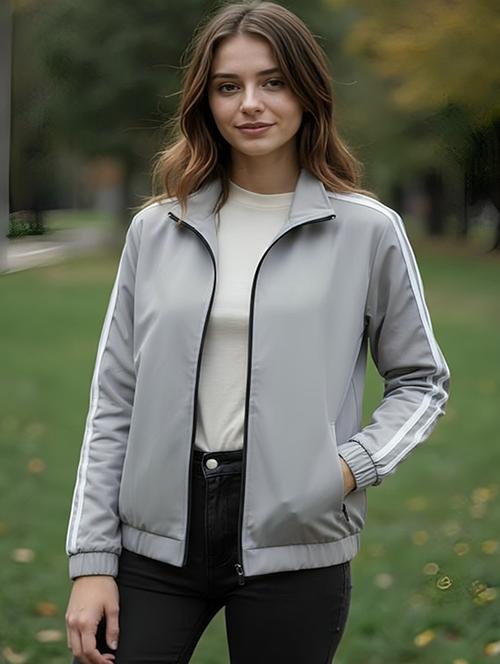 women solid long sleeve jacket - 22143699 - Very Small Image - 1