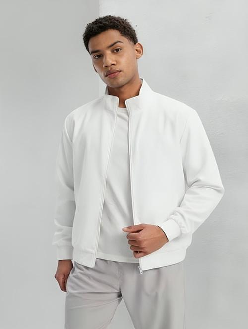 men solid long sleeve lightweight bomber jacket - 22143724 - Very Small Image - 1