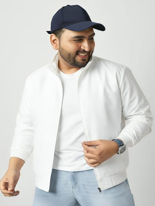 men solid long sleeve lightweight bomber jacket - 22143732 - Very Small Image - 1