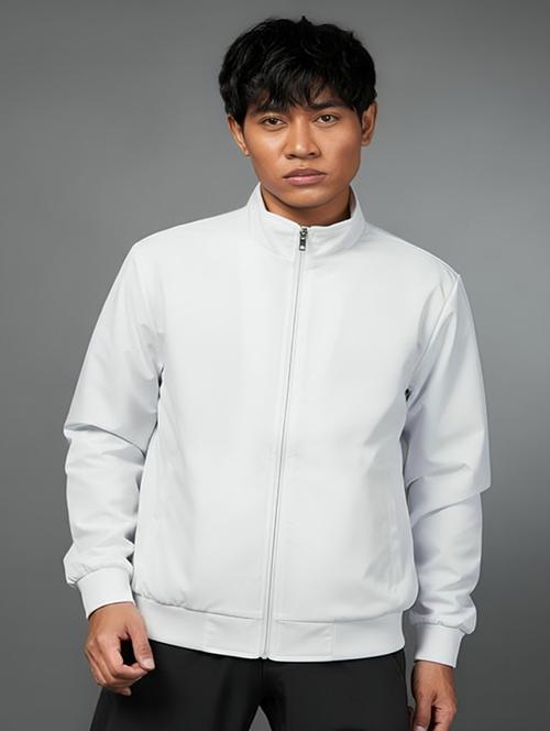 men solid long sleeve lightweight bomber jacket - 22143735 - Very Small Image - 1