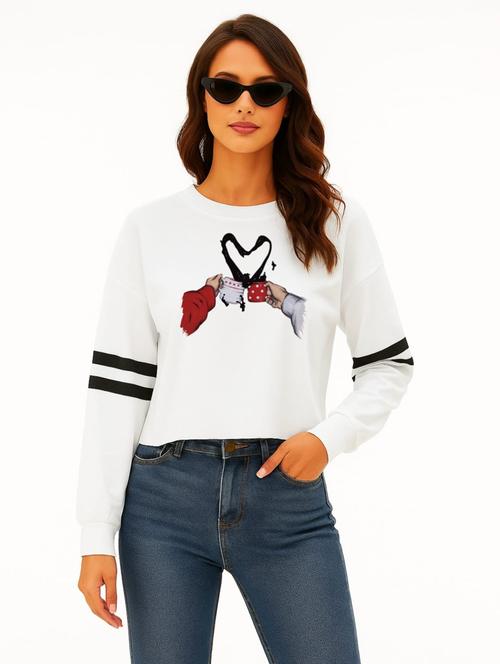 Women Front Print Round Neck T-shirt - 22144050 - Very Small Image - 1