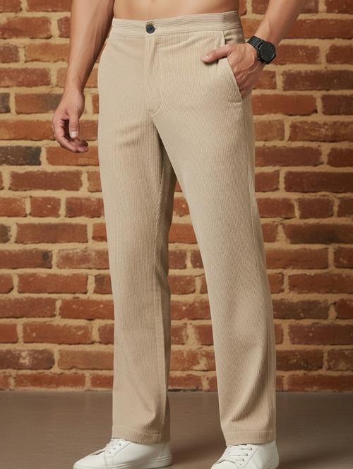 men solid mid rise flat front formal trouser - 22145786 - Very Small Image - 1